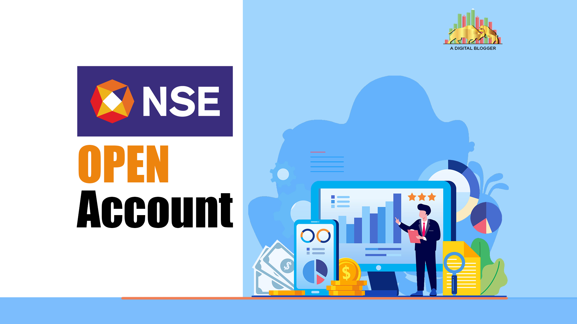 How to Open NSE Account Demat, Trading, Online, Login, Charges