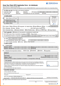 Zerodha Account Opening Form | Details, PDF, Download